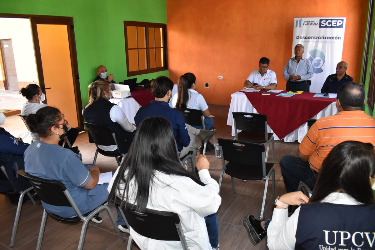 SCEPgt's tweet photo. La #SCEP🇬🇹 coordina la tercera reunión de la mesa de trabajo local de seguimiento al funcionamiento del Centro de Atención Integral para Personas con Discapacidad #CAIPD, en San Jerónimo, Baja Verapaz.

#SCEPesDesarrollo https://t.co/adPjlCf1vC
