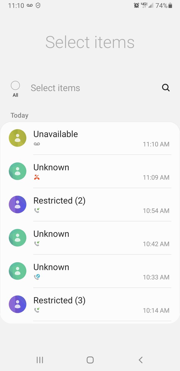 Jushaffe's tweet photo. @Verizon . Fix your shit. All of these calls are from some scammer saying I bought an iPhone on amazon. https://t.co/pIDMoI8aLT