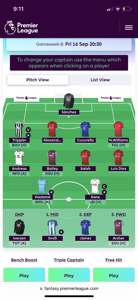 What would you guys do? 
No chips used yet. Thinking of a FH cause I’d likely want liverpool and chelsea for the next gw.
#FPL #FPLCommunity