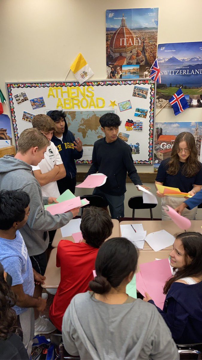 davidtsaid's tweet photo. APUSH students learning about the inequities of Colonialism and  Mercantilism through simulation! https://t.co/ExCNOpzUrg