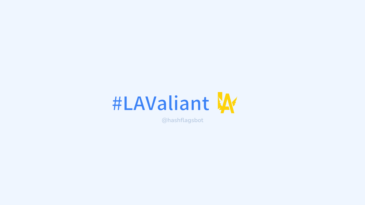 hashflagsbot's tweet photo. #LAValiant https://t.co/kCXf9329e6
