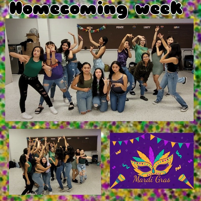 Cristy Morales (@cmorales_shs) on Twitter photo Homecoming Week
Day 1: Mardi Gras
#Missionettes #BulldogPRIDE
<a href="/Socorro_HS/">Ignacio Estorga</a> <a href="/SocorroStuco/">SHS Bulldog Student Council</a> Homecoming Week
Day 1: Mardi Gras
#Missionettes #BulldogPRIDE
<a href="/Socorro_HS/">Ignacio Estorga</a> <a href="/SocorroStuco/">SHS Bulldog Student Council</a>