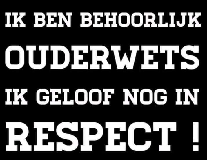Soms duurt het langer dan men zelf durft toe te geven.... "Respect" (voor wat je gedaan hebt, voor je titel/functie/graad/loopbaan):een woord dat bij velen, ongeacht hun status/rang niet meer bestaat😡 #gelukkigmetpensioen