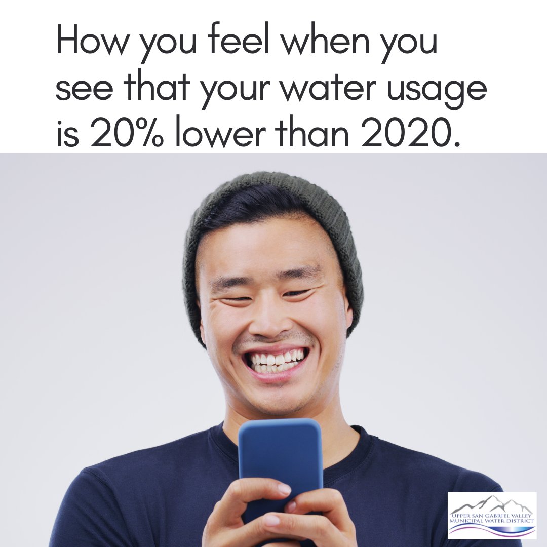 upperwatersgv's tweet photo. We know it's hot out there & we're trying our best in SGV to reduce our usage. #WhenInDrought check your water usage every month & see how much you are using. Knowing your water usage throughout the year is the best way to #BeDroughtAware and identify leaks. Keep it up, SGV! https://t.co/jIpNbEoaBz