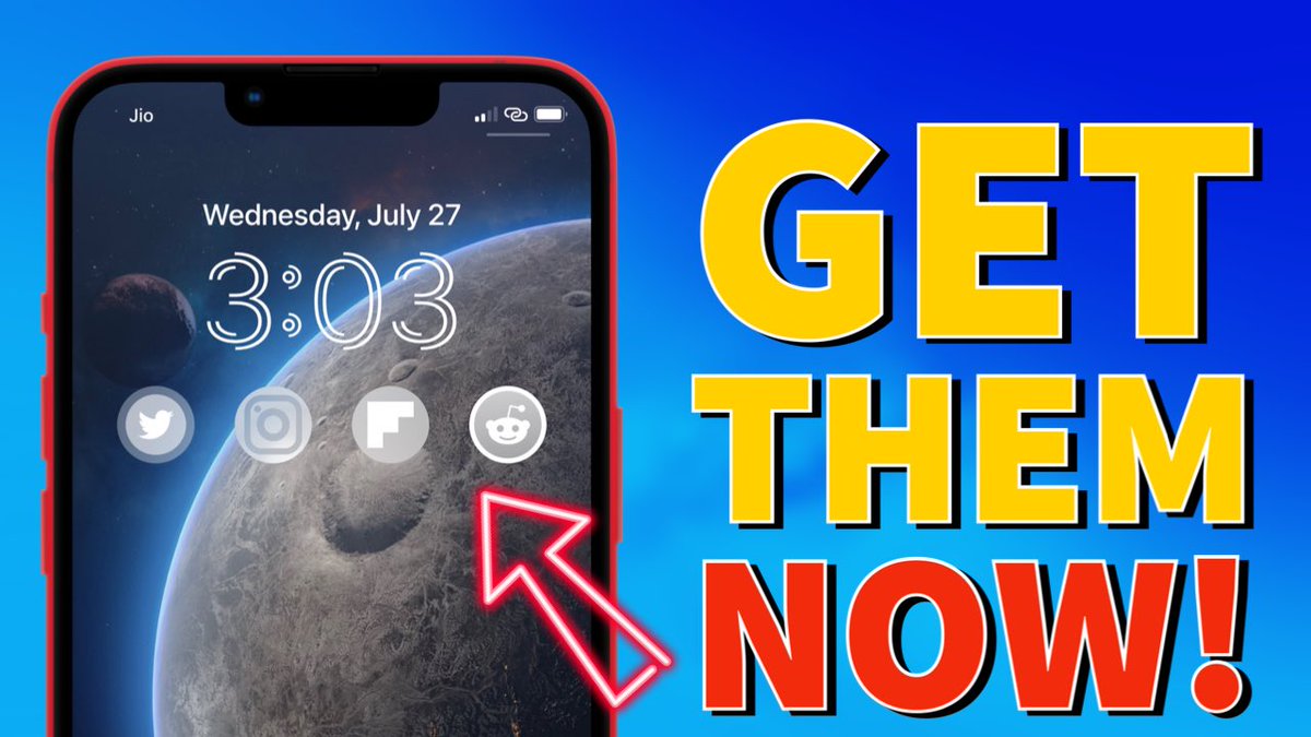 TechnicalBeardo's tweet image. iOS 16 LockScreen Widgets..
Get Them now🔥
youtu.be/YgvlE4GLLP0
.
#iOS16 #iOS16RC #iPhone