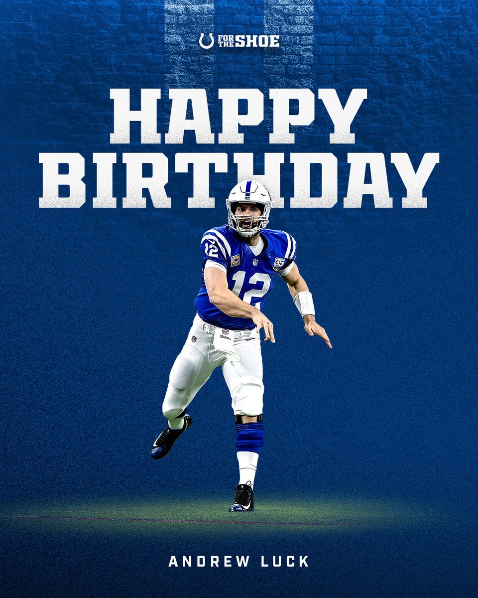 Colts's tweet photo. Happy Birthday, Andrew! 🎂 https://t.co/myzdBusTC0