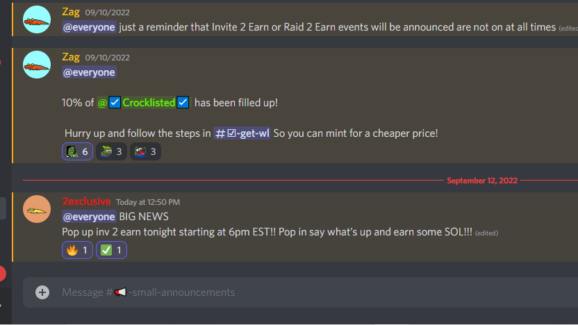 Lemmeholdsum's tweet photo. #INVITE2EARN ON CEO CROCS DISCORD JOIN UP AND GET PAID, SEE PROOF IN DISCORD!!! #ceocrocs #crocs #CAGMI #crocswamp
EARN $sol FOR INVITING FRIENDS TO THE DISCORD
INVITE TO EARN STARTS TONIGHT AT 6PM EST
follow @CryptoCrocks @TrevorFitzpat15 https://t.co/umVRT5Gnsn
