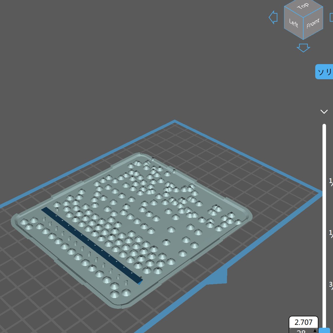 UM405chan's tweet photo. 仮にこういうオブジェクトがあったら
こうなってしまうわけね
でもこれ
このまま出力してる人結構多いのよ
それで
プレートから剥がれません助けてください
となってしまう https://t.co/MmvWBrLyHS