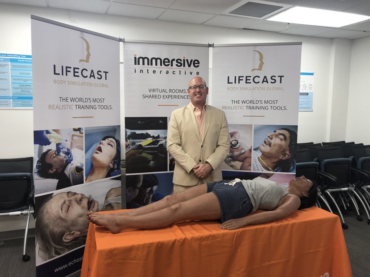 echosimulation's tweet photo. It's a great day in Miami today!
Come see the team at UM-JMH Center For Patient Safety ! See first-hand how #EchoMask and #lifecastmanikins can enhance your simulation training program.
info@echohealthcare.com
@lifecastbody 
#HCSIMWEEK22 #lifecastbodysimulation #echomask https://t.co/zuujx5QWS6