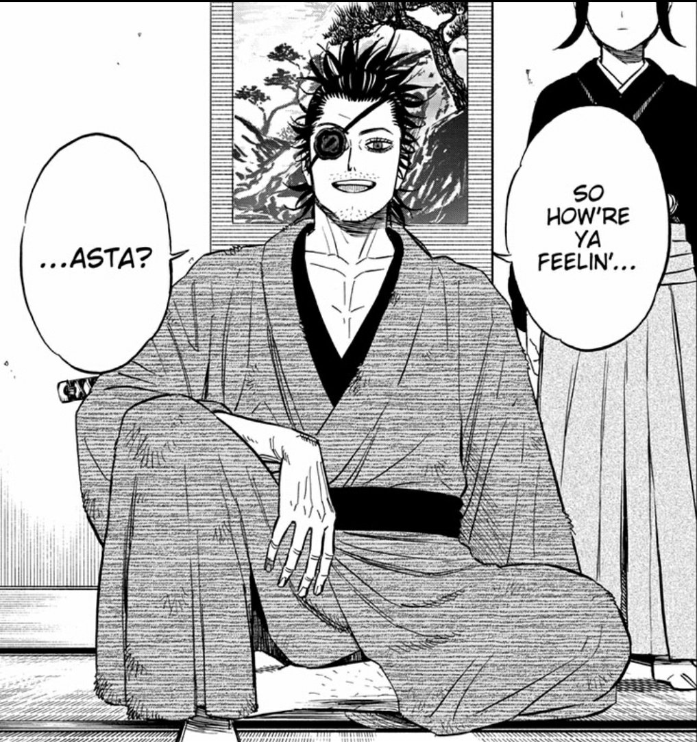 ShadzMangaOnly's tweet photo. Seems he got all of the Yami info from Asta's mind while he was unconscious. Which is unfortunate since it means we didn't get to see their initial response. Tabata probably wanted to keep that for their reuniting moment with Yami.
#BlackClover337 #ShadzBC #BC337 https://t.co/tNJ10pCicU