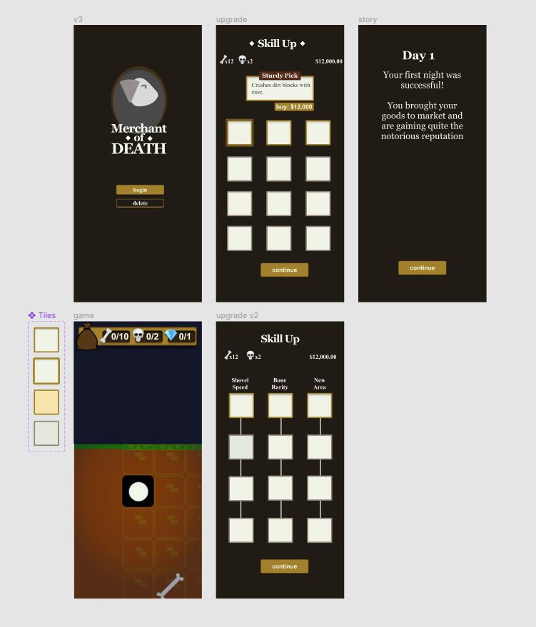 danusha's tweet photo. .@eyeofmidas and I submitted Merchant of Death to @js13kGames !

Here's a look at the original mock ups before the game got made :) https://t.co/vULwv05F8c