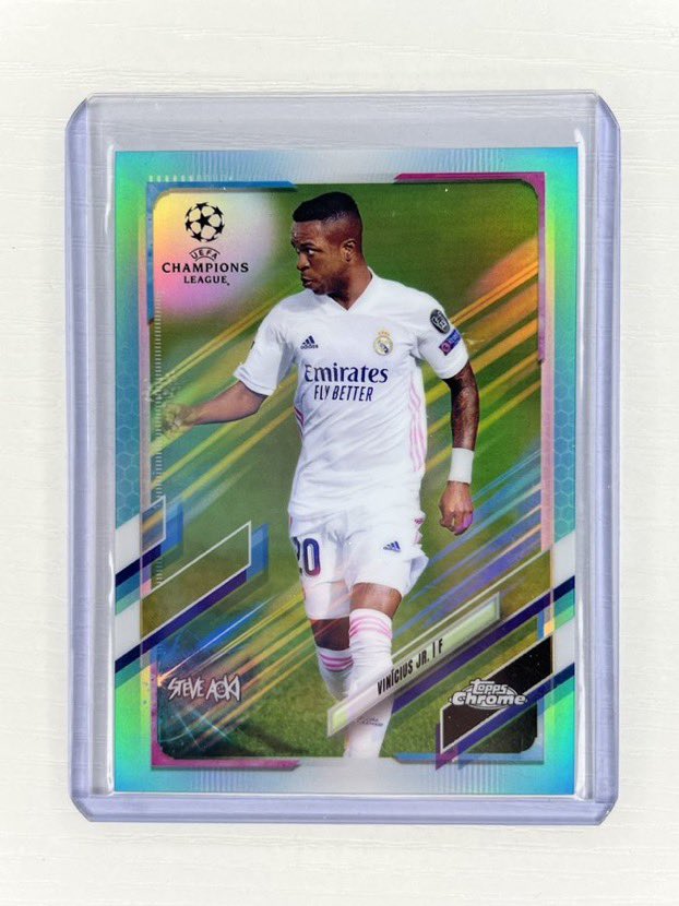 infinitecards00's tweet image. Alongside daily sales until the World Cup I will be also giving away a card per day, starting today. 

🚨🚨🚨

To enter: 
- Follow 
- Retweet and Like 

Vini Jr - 2020-21 Topps Aoki Chrome UCL /150 

*Must have US Address 
*Drawing happens the following day
