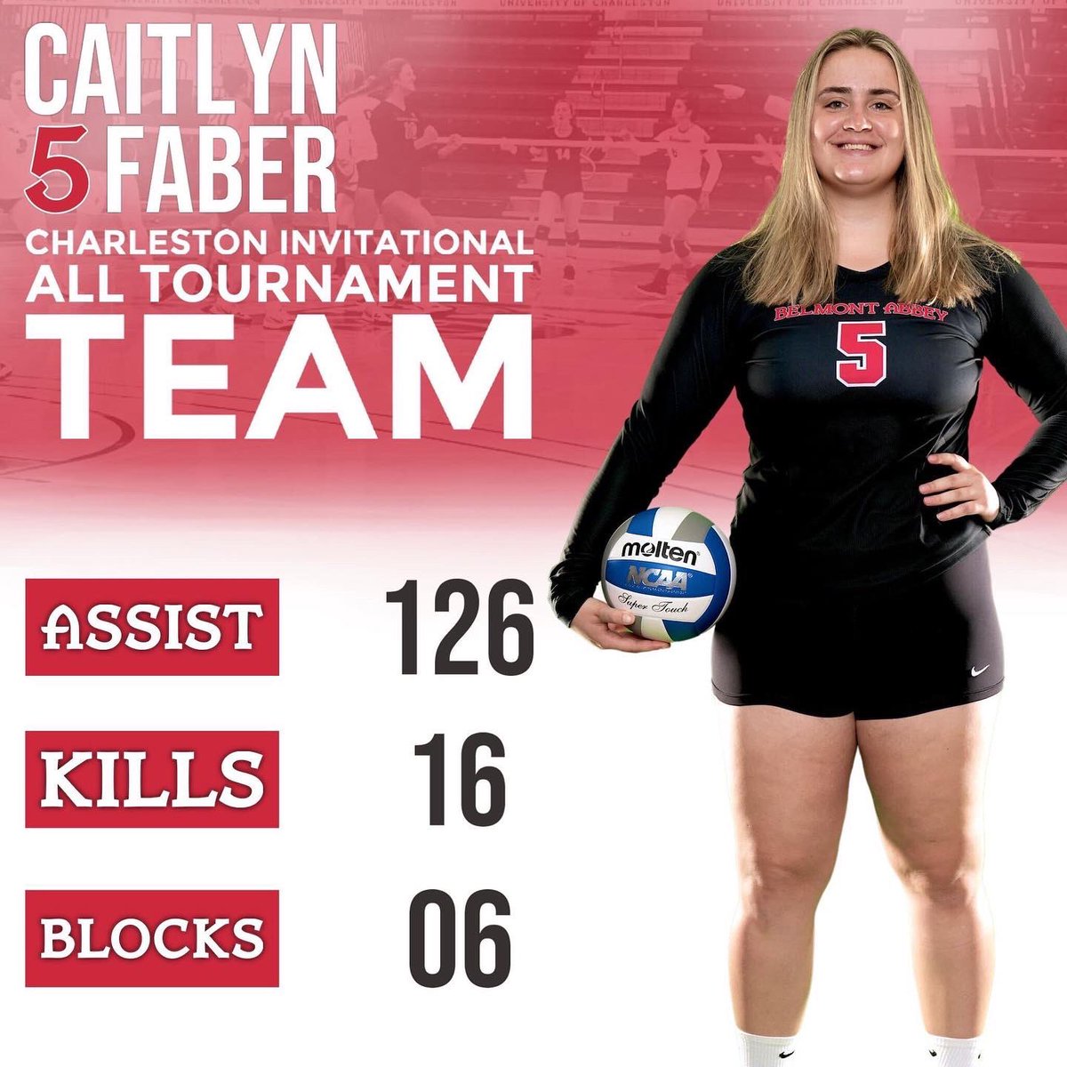 AbbeyWVB's tweet photo. Congratulations, to our All-Tournament picks this past weekend Cameron Young and CJ Faber! 

#RaisetheRed 🚩 https://t.co/uAzmOG65EG