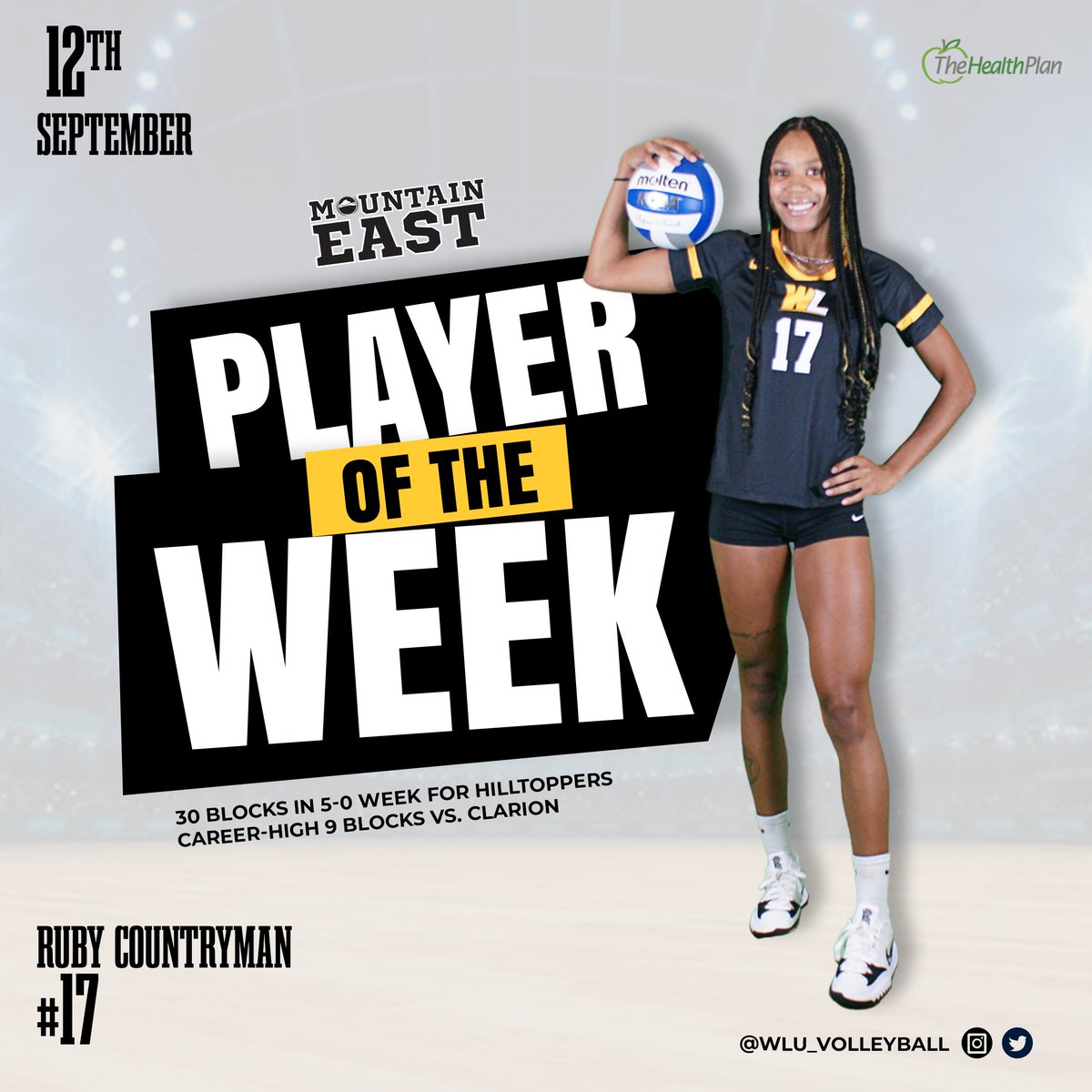 WLathletics's tweet photo. Who's house? Ruby's house ‼️

A 30-block week earns Ruby Countryman MEC Defensive Player of the Week honors.

📰 https://t.co/VcmX3Kvv8b

#GoWLU | @WLU_Volleyball https://t.co/mLgyRMuGYo
