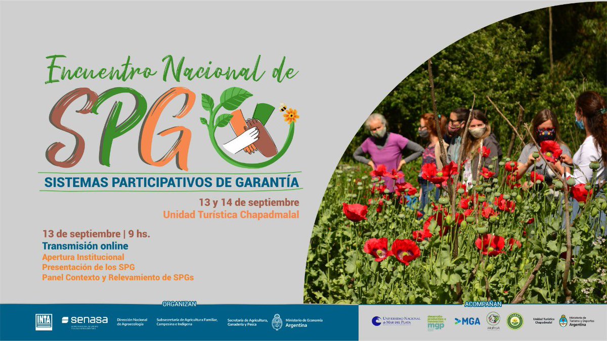 EySRural's tweet photo. 🧑🏼‍🌾Encuentro Nacional de Sistemas Participativos de Garantías 👩🏼‍🌾
#SPG
Martes 13 y miércoles 14 desde la Unidad turística de Chapadmalal

🧑‍💻seguilo en vivo por el canal de @intaargentina 

https://t.co/jbTnw5IHwm https://t.co/wnsSkqcv14