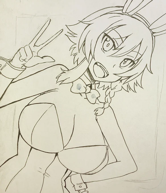 ペパロニちゃん描こうかと思ったけど塗り失敗(^^) 描き直すかレストアするか検討中。