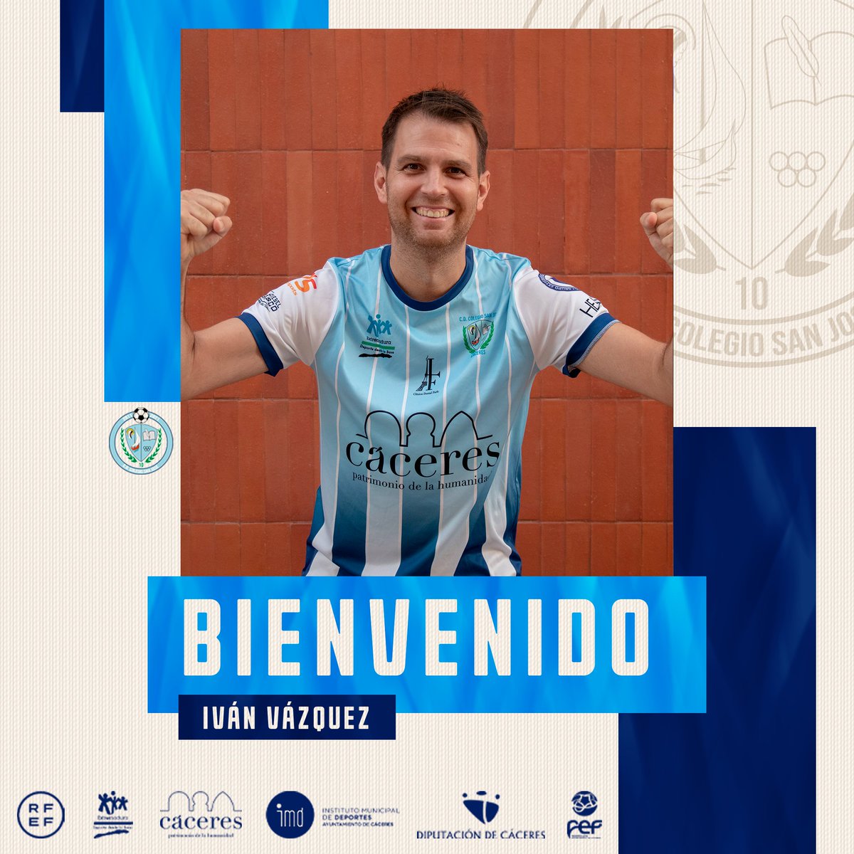 ℹ️| Plantilla Senior

📝 Fichaje

Iván Vázquez defenderá nuestra camiseta esta temporada. ¡BIENVENIDO!  🔝💙

#SanJoséSiempreContigo
#123SanJosé💙