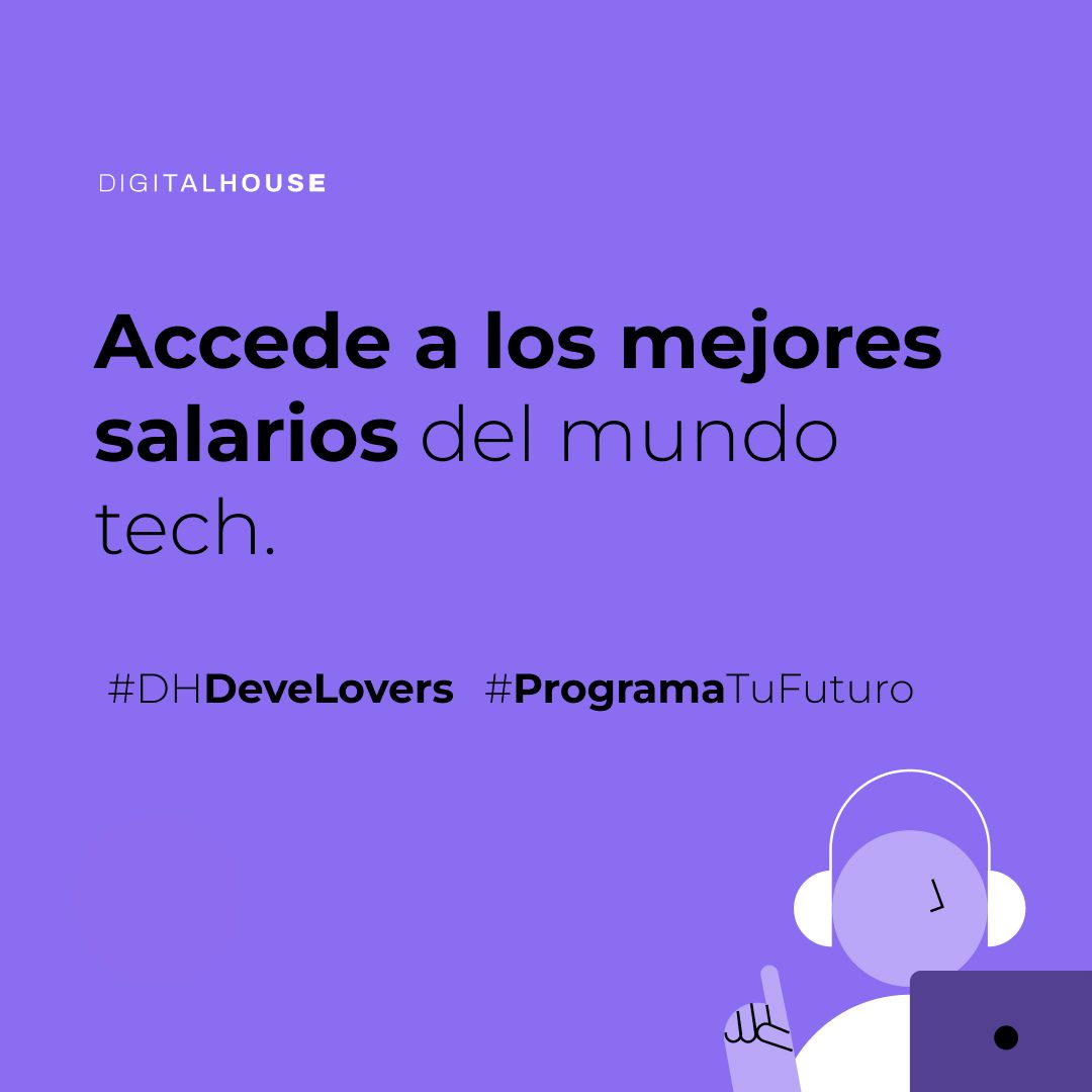 _digitalhouse's tweet photo. 🎉¡Arranca la #SemanaDelProgramador!
🔥 Consigue un 55% OFF 🔥 para iniciar un camino que te llenará de beneficios👇
🤝 Formar parte de un ambiente creativo y colaborativo.
🔜 Asegurarte trabajo en el futuro.
✈️ Trabajar y viajar por el mundo.
Más info.👉https://t.co/io4ke5pfcy https://t.co/pfK7ryGpsu