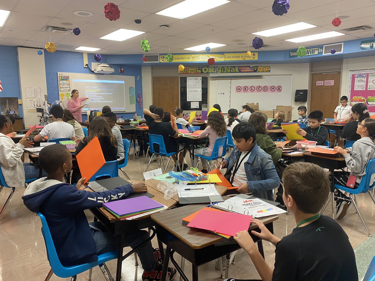 MsEIljo's tweet photo. Classroom visits were a great start to the day. #remembering911 #scienceobservations #6thgradebinderorganization https://t.co/pMJnYNK3RW
