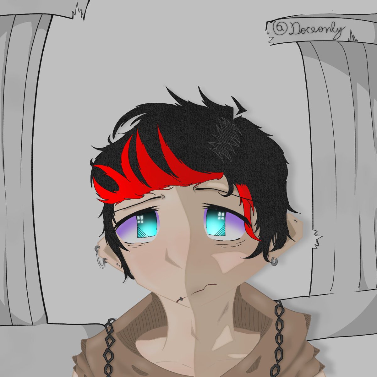 doceonly's tweet photo. Desenhei o Dagan no meu estilo pq deu saudade dele <3 #ordemparanormalfanart #Ordemparanormal #Dagan #teamkian #escripta https://t.co/dO35d5w65S