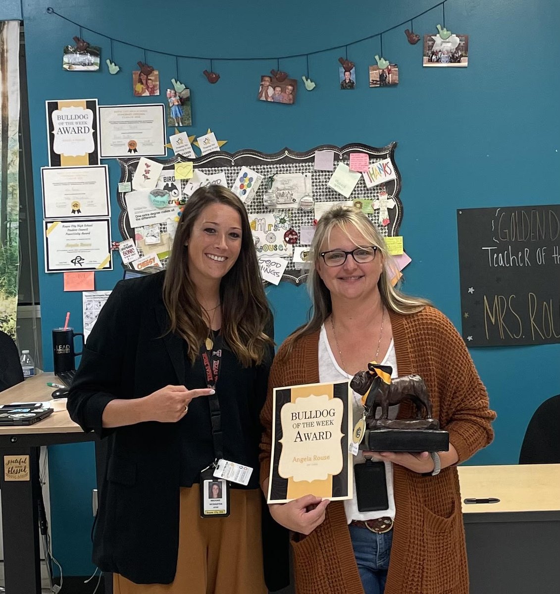 Congrats to Mrs. Angela Rouse-RCHS BULLDOG OF THE WEEK!! #teamRCHS <a href="/rousescience/">A Rouse</a>