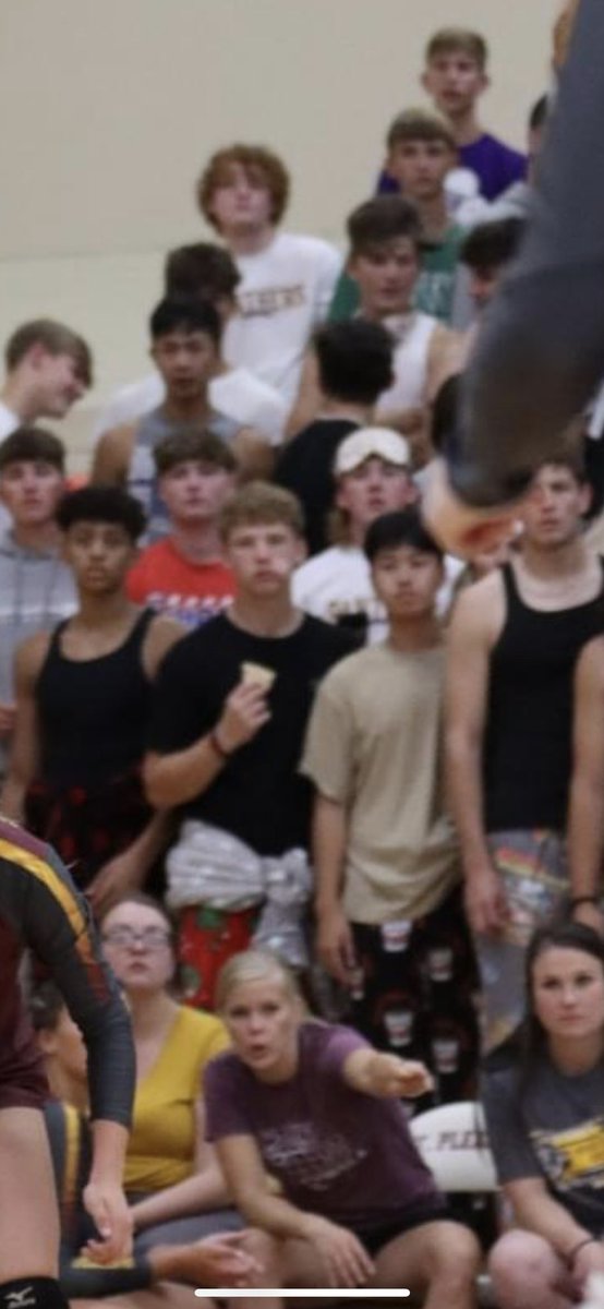 Volleyball gameday tmr y’all🏐🏐🏐. At 7:15 against Washington 😮‍💨@ home. Theme is hick/camo night🤠🐪🐫🐴🏇🐎🎠🐴🧲🎉. Be there and be proud❗️❗️❗️🐾.😳🤜🤛😐