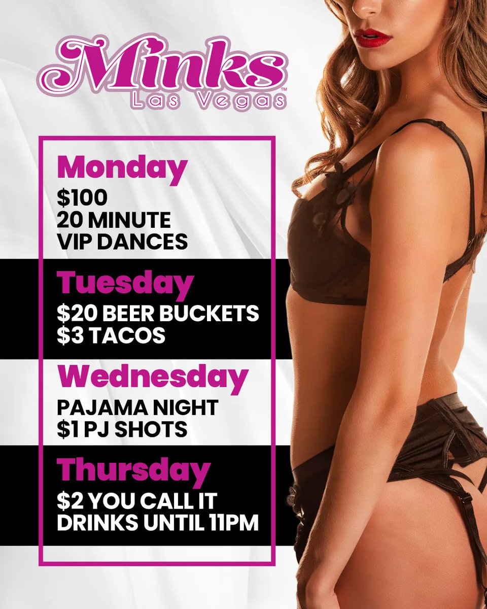 minkslasvegas's tweet image. You know what you can do instead of sitting through rush hour traffic after work this week?
This.
We know, we know...we&apos;re you&apos;re favorite. This is why. 😘 
.
.
.
#RushHourTraffic #SpaghettiBowl #Fun #LasVegasLocals #Minks #StripClub #SportsBar #LasVegas #Henderson #GreenValley