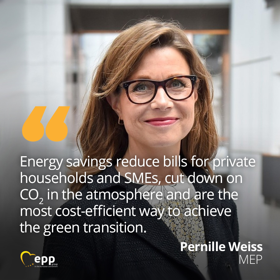 EPPGroup's tweet image. On Wednesday, the #EPlenary will vote on #EnergyEfficiencyDirective rules.

🎯We call for a 14.5% energy savings goal by 2030!

💡This will be the first time that energy efficiency targets would become binding at national level.

@WeissPernille statement:

epp.group/c2vi5l