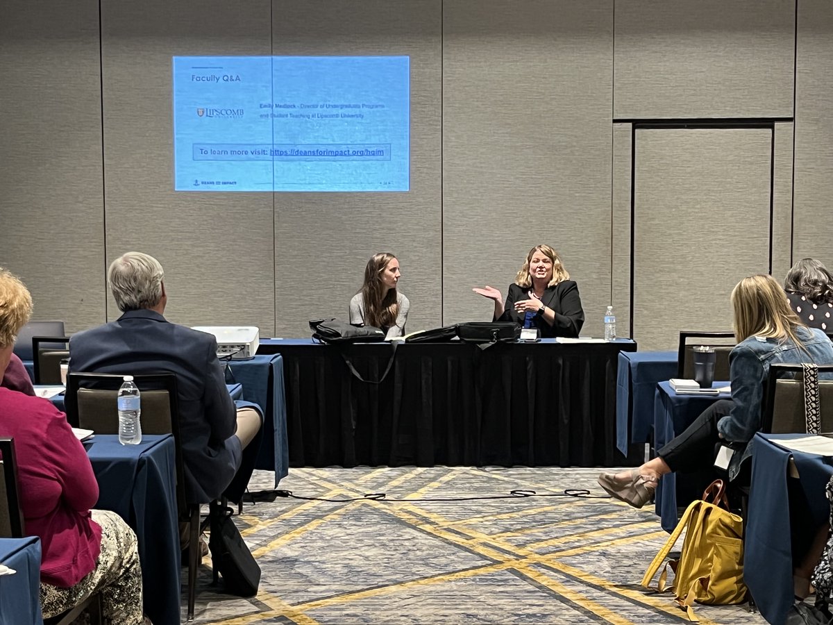 deansforimpact's tweet photo. Thanks to all who joined us at #TACTE to hear about our #HQIM modules, which help prepare first-year teachers to be effective instructors from day one. Learn more about our work with Tennessee #edprep programs here: https://t.co/fEHL3NqskP https://t.co/8I2FdEW9Ct