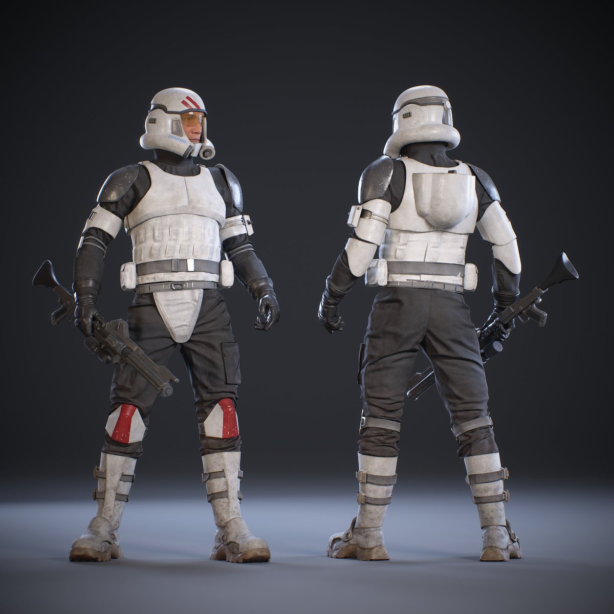 LoacherFilms's tweet photo. Finalized the design of the TX-130 crew as well, giving them the same paint scheme https://t.co/qxwstmPeew