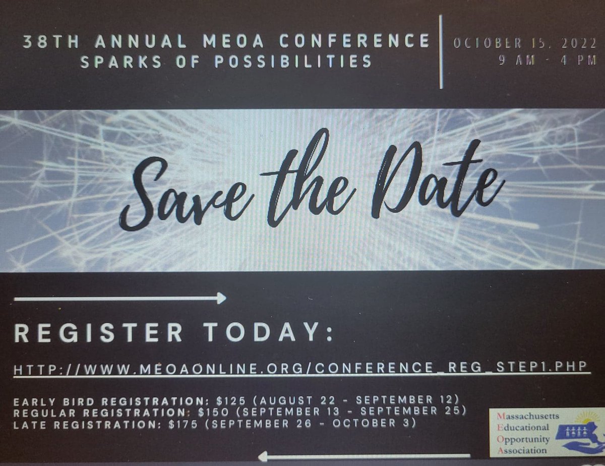 Please join us for the 38th annual MEOA Conference on October 15th! #MEOA