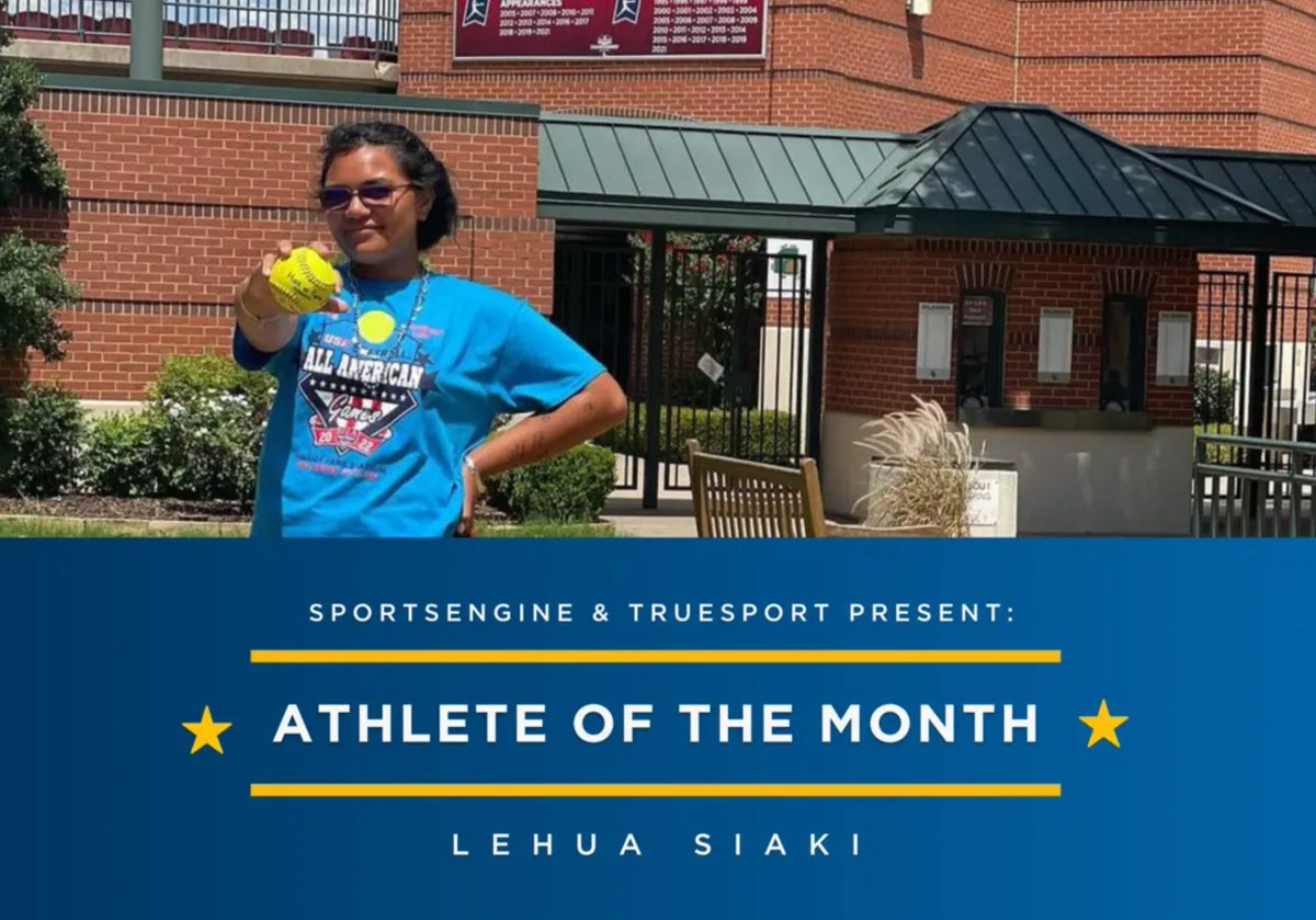 Congratulations to NBC @SportsEngine and @TrueSport Athlete of the Month, Lehua Siaki. It was great to sit down with Lehua to chat about how she balances school and sports! Full interview – sportsengine.com/softball/findi…