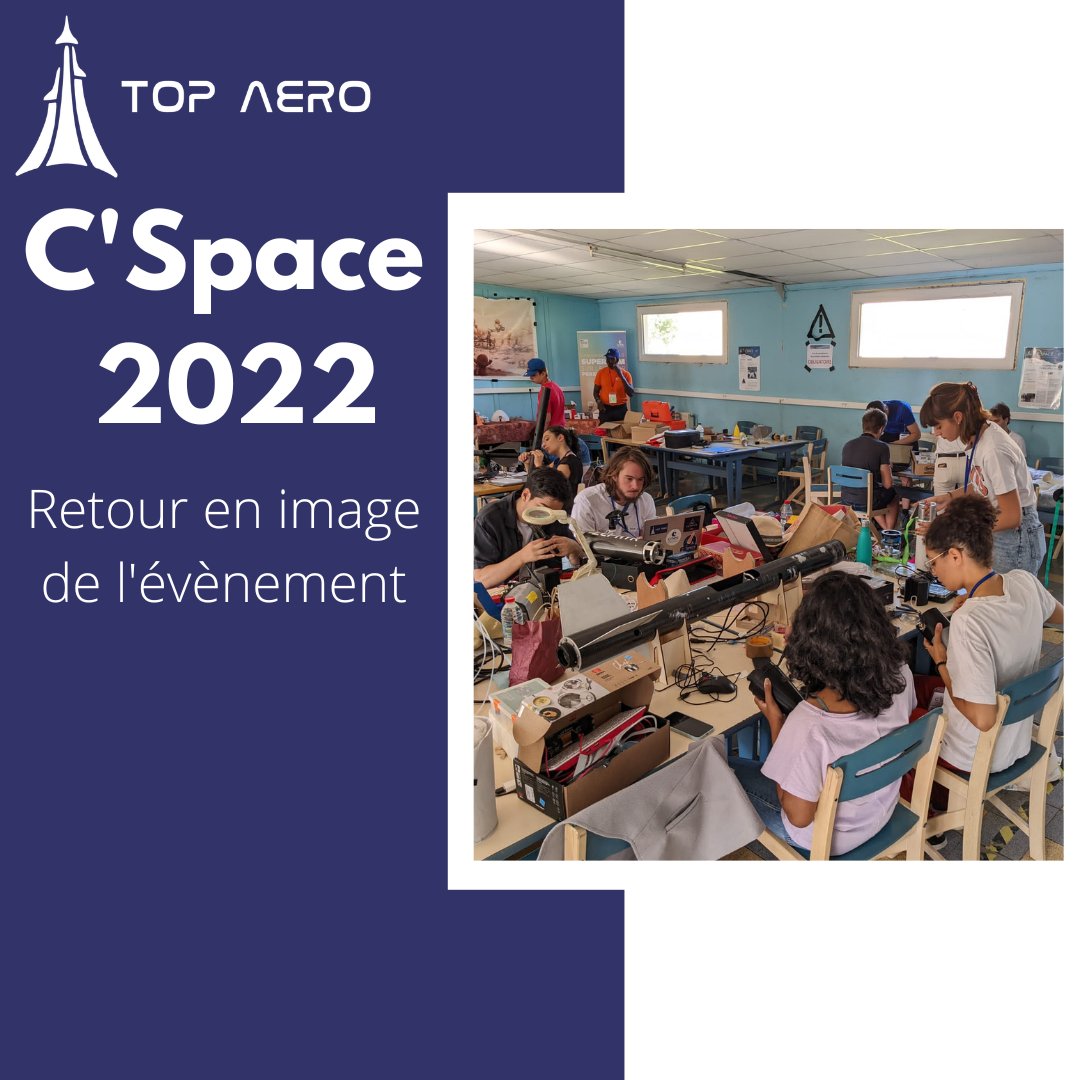 Top_AeroSU's tweet photo. La rentrée est arrivée et la vie associative ne s’arrête jamais ! Pendant l’été, nos équipes sont allées à la campagne de lancement du C’Space avec nos fusées, MC-3 et Zéphyr.

#CSpace2022 #Rentree2022 #universite #TopAero https://t.co/mUbzFTmOJ1
