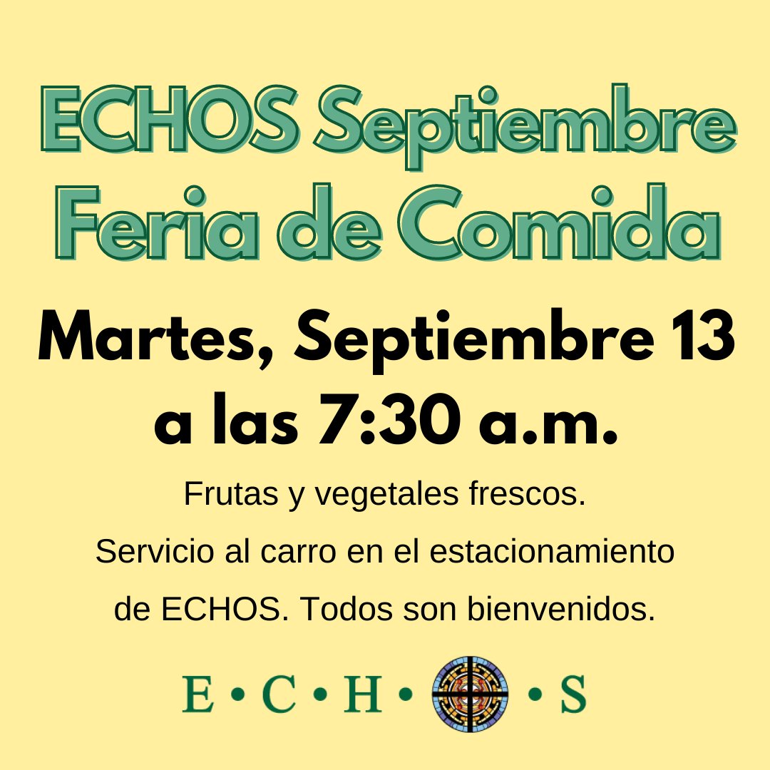 EchosHouston's tweet photo. Tomorrow 9/13 is our Food Fair! We will be distributing fresh produce, meats, &amp; dairy. All are welcome &amp; food is distributed on a first come first served basis starting at 7:30 am at 9600 S. Gessner Building E Houston 77071. Please enter the distribution line from Bissonnet St. https://t.co/uGAnE2lDYu