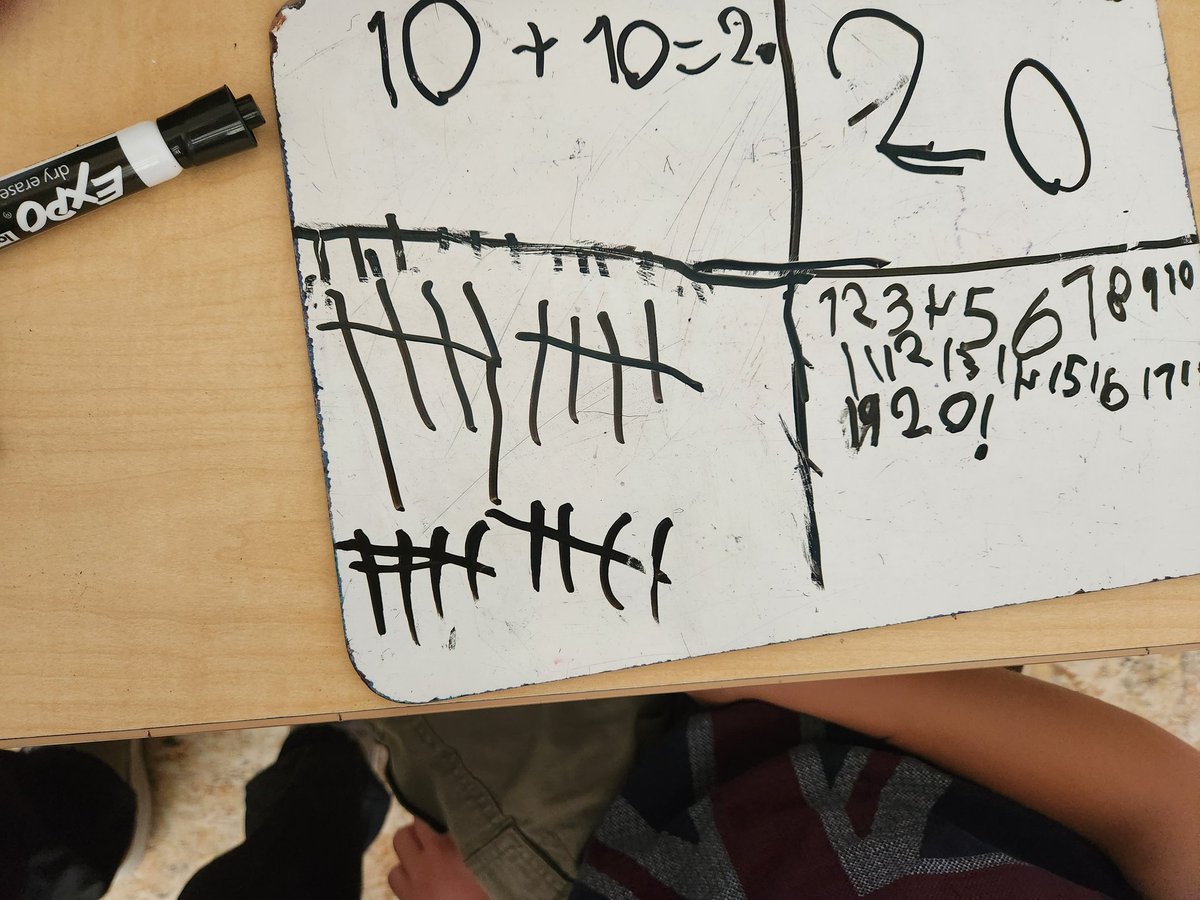 Using a variety of manipulatives to show a number in 4 different ways. Can you tell what number each student was exploring? #numeracy <a href="/glendalecbe/">Glendale School</a>