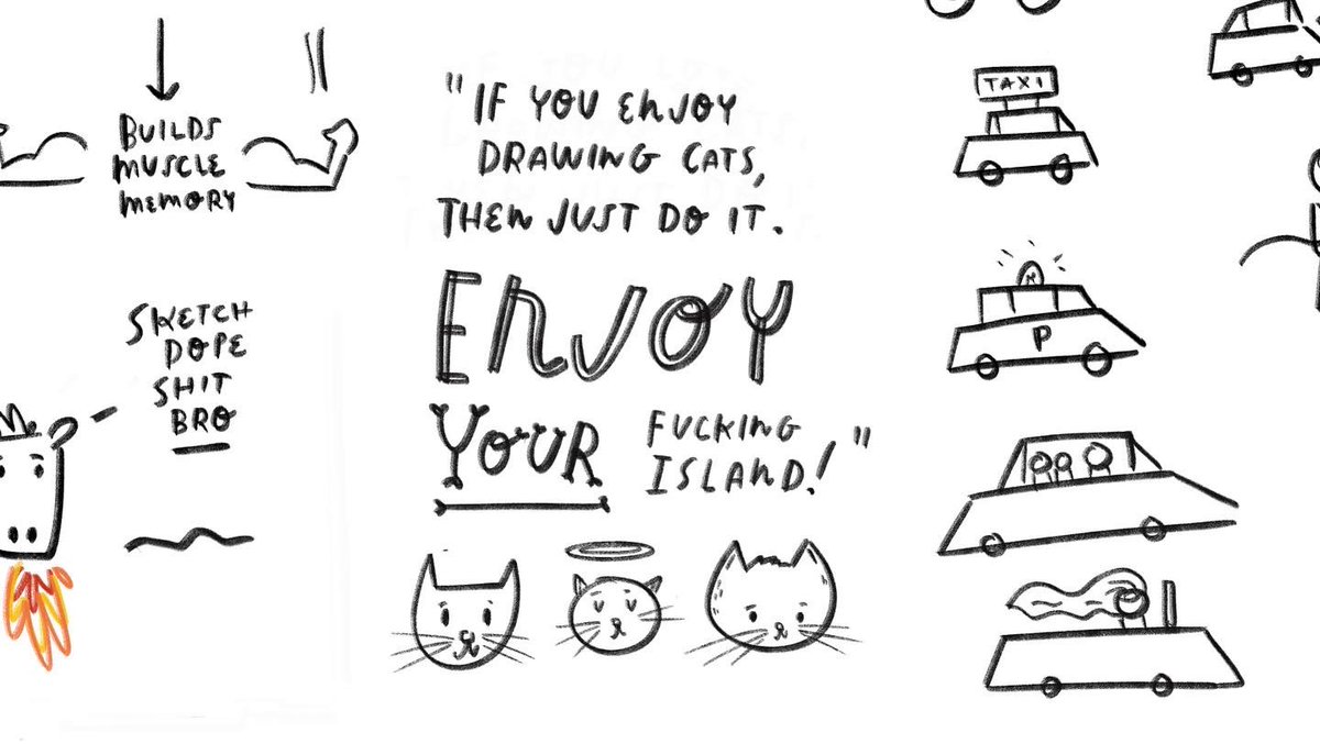 manuelherrera33's tweet photo. Great workshop &amp; talk by @evalottchen at @Sketchnote_Camp . Sharing how we can grow our “island” through drill, play, and experimenting. Occasionally visiting the islands of others. #isc22pl #isc22 #draw #sketch #doodle https://t.co/Giyc2FoxJU