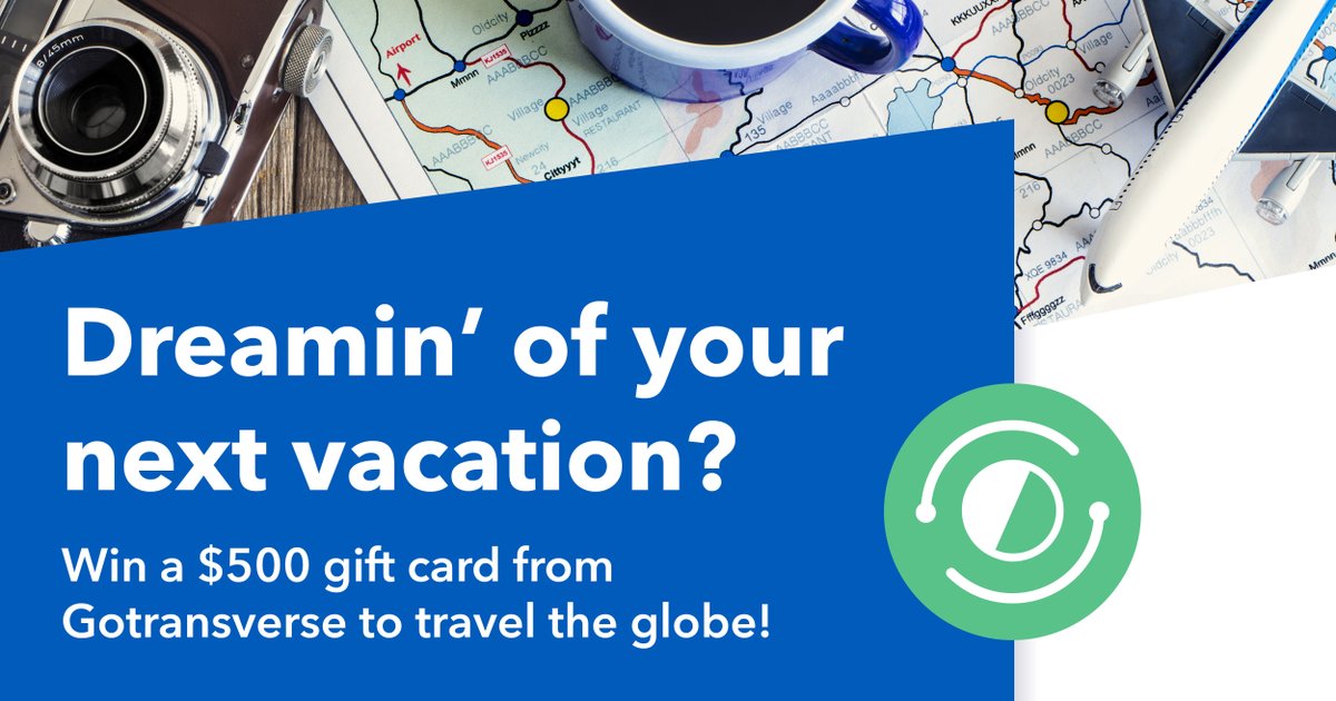 Gotransverse's tweet photo. Gotransverse is giving away a $500 gift card to ONE LUCKY WINNER to use towards 300+ airlines worldwide with over 980+ global destinations! Meet us as a part of OpsStars and Dream week and enter the shuffle! https://t.co/cgVvqZwkWX
#dreamforce #gotransverse #travel #billing https://t.co/sgASbJ4VA5