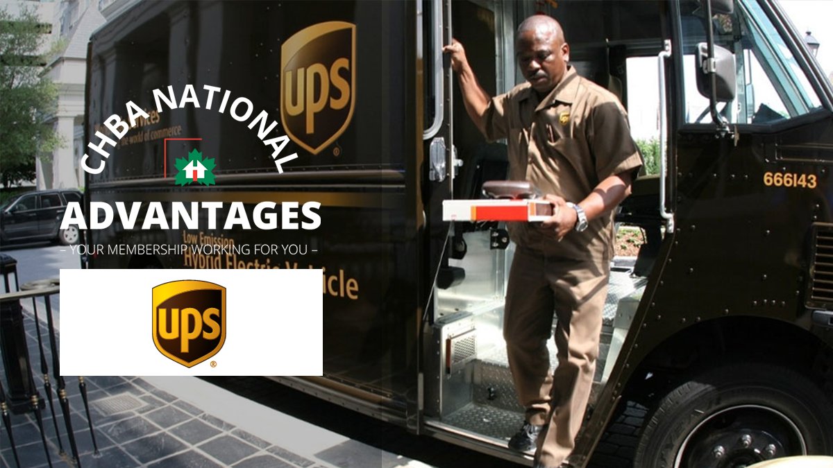CHBANational's tweet photo. #DYK CHBA members can access to some of the most competitive rates on shipping services w/ @UPS? Receive 50% off all small package shipments, 30% off brokerage entry preparations fees, at least 75% off freight, & more! More on this CHBA #MemberPerk: https://t.co/OyWXSv5neV https://t.co/XxIW4Hgg7W