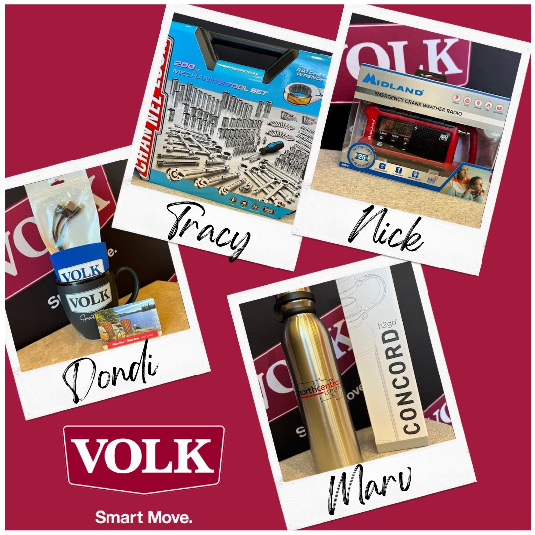 VolkTransferMN's tweet photo. Congratulations to Monday's drawing winners for #NTDAW2022

BIG shout out to Marv, Nick, Dondi, &amp; Tracy.  Thank you for being awesome!  

#VOLK #volktransfer #truckdriverlife #truckingindustry #NTDAW https://t.co/aBgcssKXkY