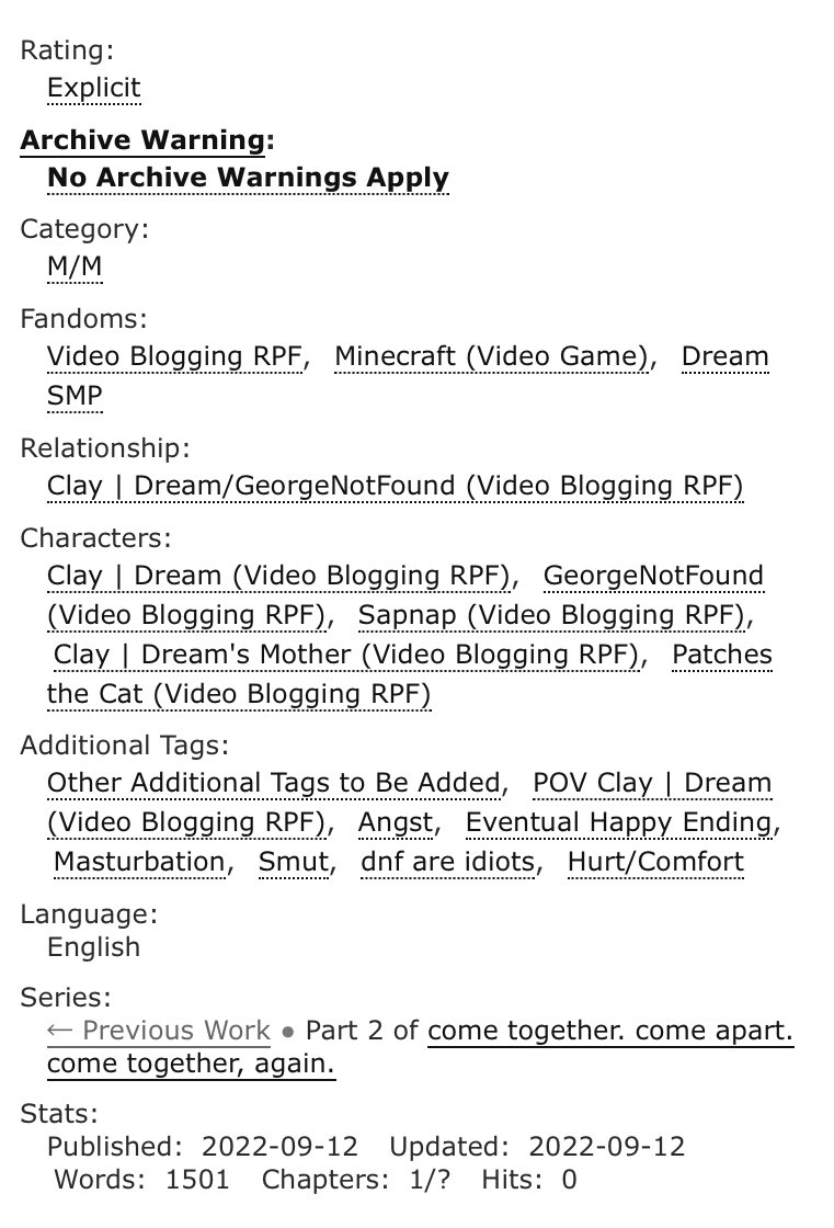 “what they chose instead” 
• dnf • multichap 1/? • explicit 

sequel to “all the things they did not become” so go read that first if you haven’t!!! 

archiveofourown.org/works/41666982…