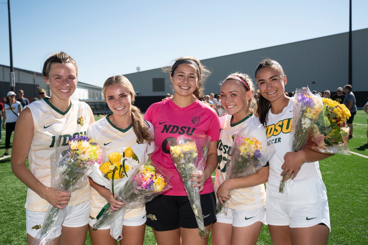 It was a special Sunday at Dacotah Field as we got to recognize our five seniors! Even better that a senior scored the winning goal and another kept a cleansheet! #GoBison #HornsUp #ThankYouSeniors