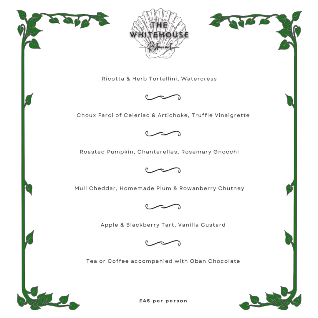 whitehouse_info's tweet image. ⭐ Vegetarian Tasting Menu for the 16th and 17th of September! ⭐
For just £45 per person, you can enjoy this delicious 5 course meal 😍. 
BOOK NOW:
☎️ 01967 421356
📧 info@thewhitehouserestaurant.co.uk
#vegetarianmenu #veggie #vegetariannight #thewhitehouserestaurant #lochaline