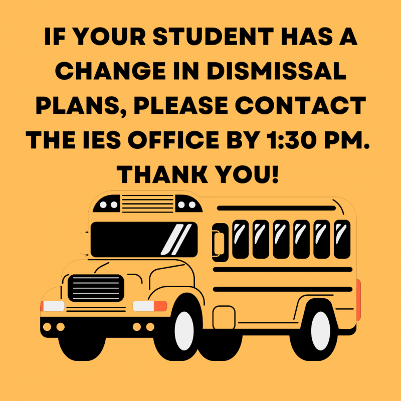 USD257's tweet photo. Make Dismissal Changes by 1:30
We need your help! Our office gets really busy towards the end of the day, when you know ahead of time, please make pick up changes by 1:30pm daily! Thank you! 
https://t.co/QqsR2NIClv https://t.co/2gq3tZpKfe
