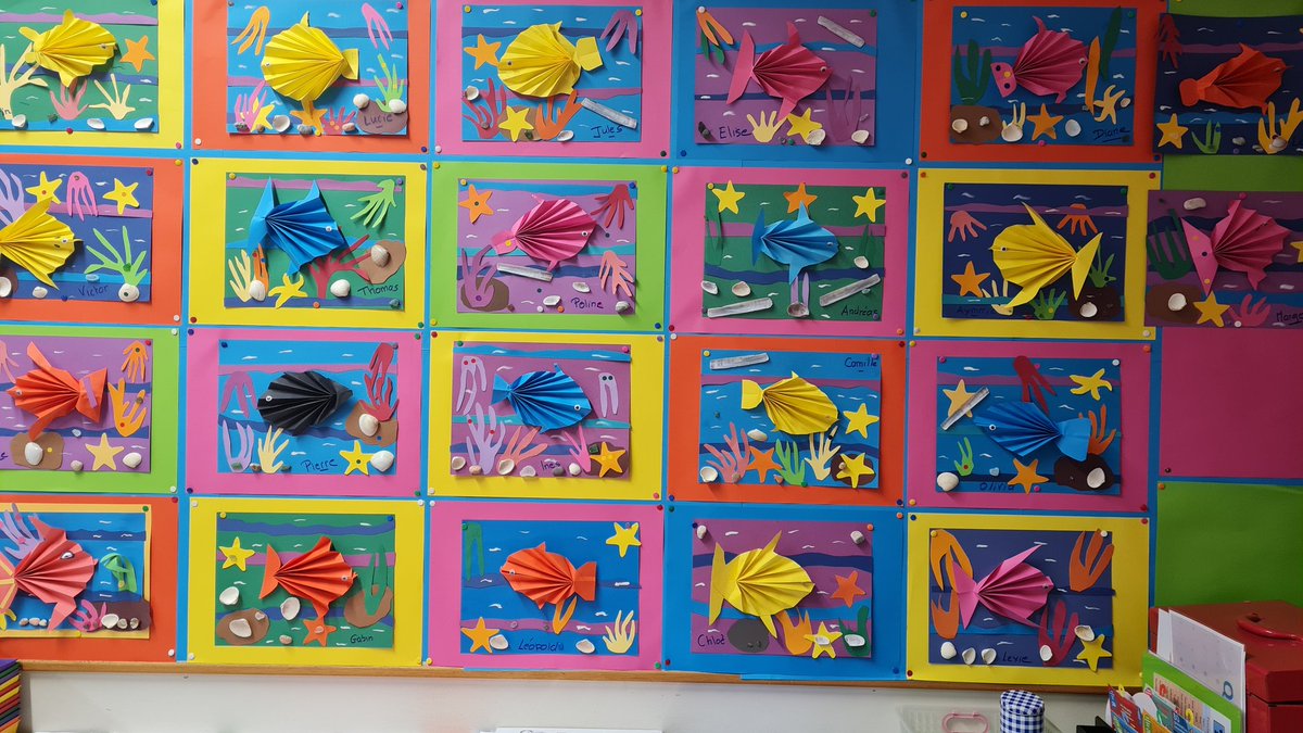 CE1R1's tweet photo. Le poisson accordéon s'invite dans nos tableaux marins. #MonCe https://t.co/SwTFVDFbiG