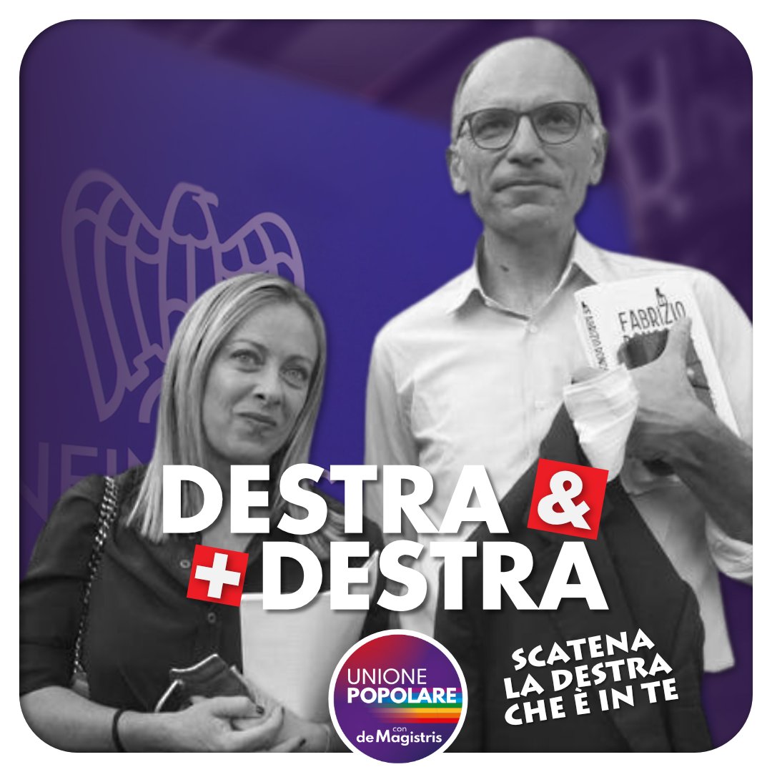 Unione Popolare On Twitter Per Tutta La Campagna Meloni E Letta Hanno 
