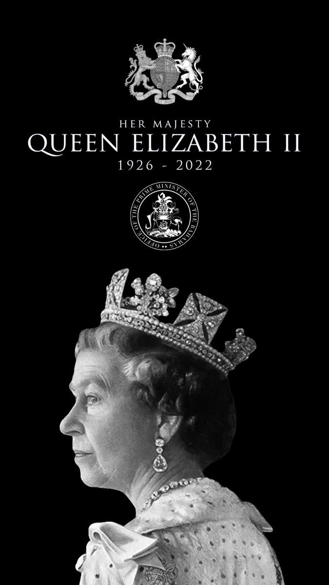 Moca_Foundation's tweet image. Bahamas Press is learning in solemn reflection of Queen Elizabeth II on her passing...The Cabinet of the Bahamas will decide at its next sitting to declare Monday 19th September, 2022 a Public Holiday as the country observes a period of mourning.

God Save The KING!