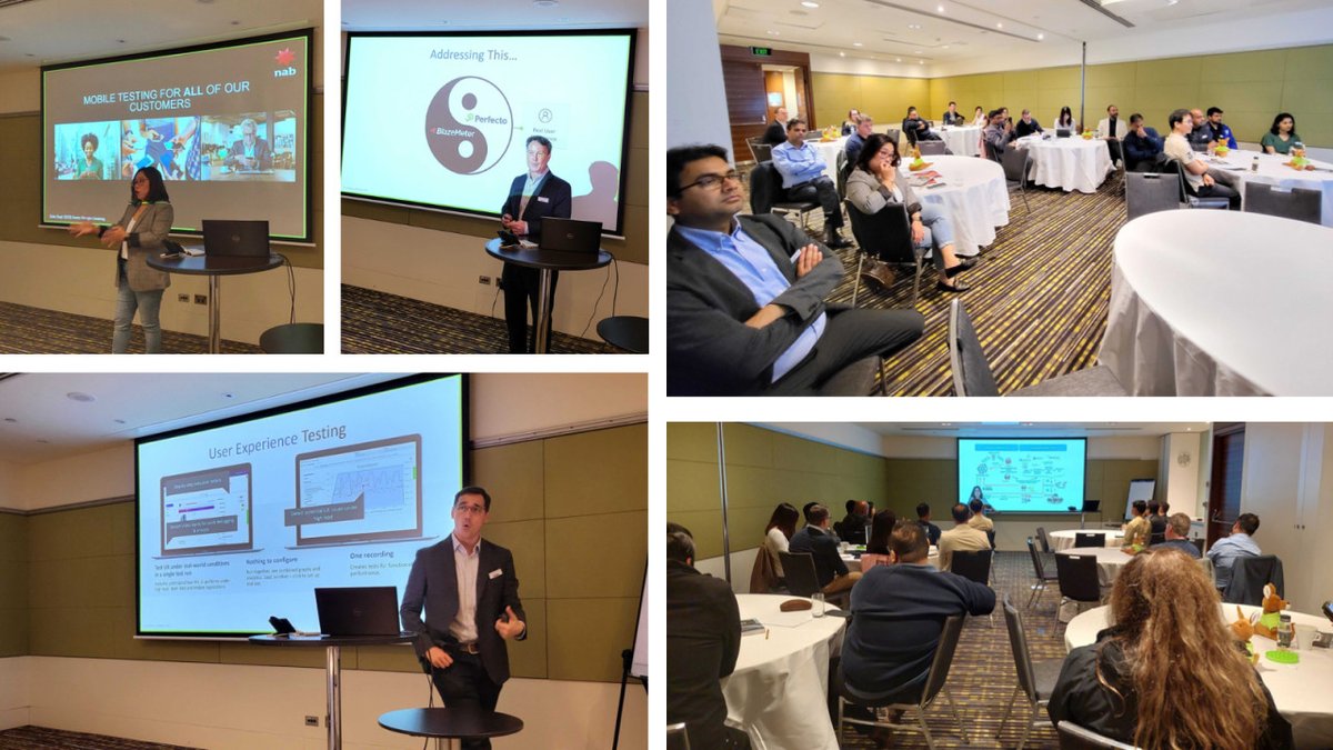 perfectomobile's tweet photo. Last week, we hosted a @perforce user group in Sydney, Australia for our @BlazeMeter and Perfecto customers to discuss #appquality & #softwaretesting! We enjoyed a terrific morning of discussions, presentations and networking with our customers in the APAC region. https://t.co/7mDBlRqMtv