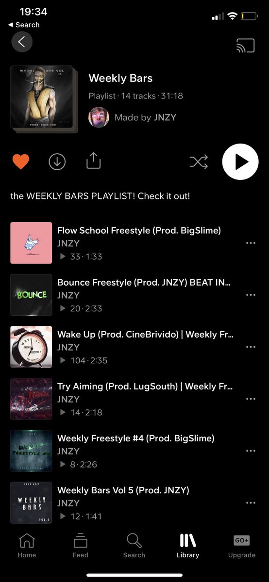 officialJNZY's tweet photo. Fan favourite👀👀 only like 3rd song to hit 100 plays on SoundCloud! The Weekly Bars Collection coming to Spotify and Apple Music soon! Shoutout @Cinebruh 

🚀🚀🚀 https://t.co/ySfLQfhtw3