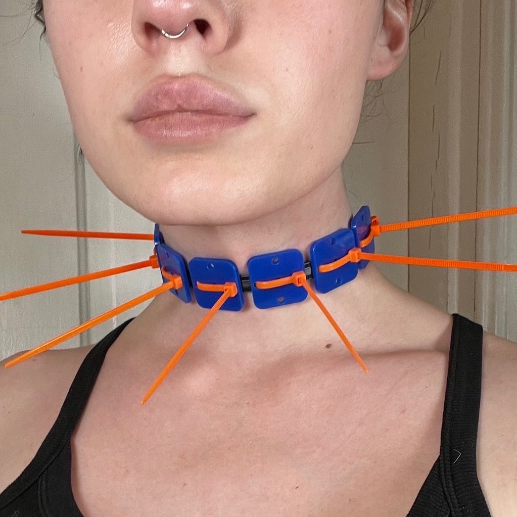 shopfencing's tweet photo. Newest offerings: Re-introducing the Double-Barred earrings &amp; a variety of predator-repellant Zip Spike chokers https://t.co/zKQCeTx5c0