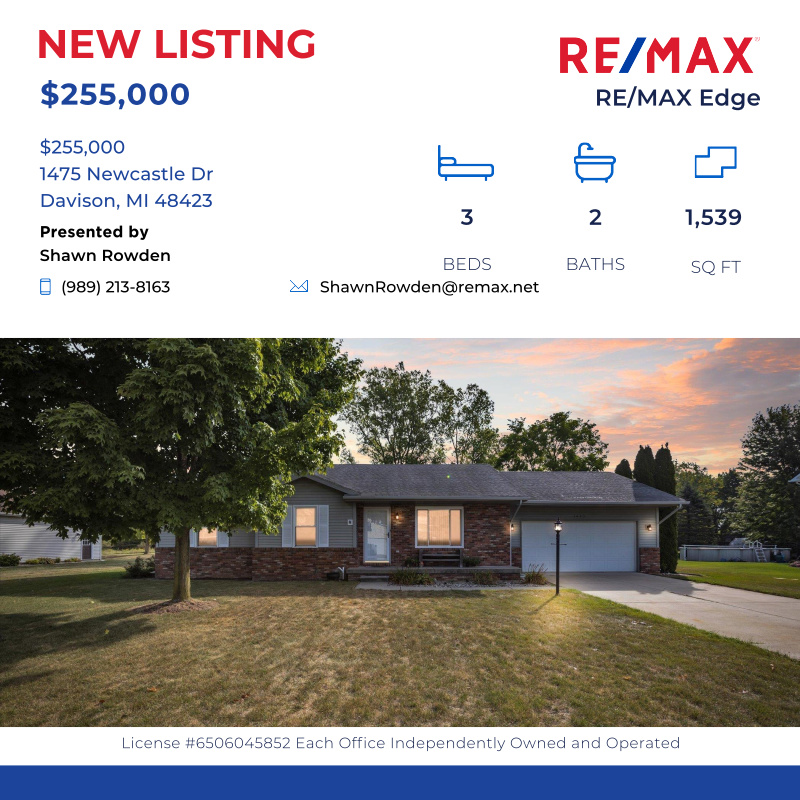 RowdenHomes's tweet photo. This 3 bedroom, 2 bathroom Davison Township home site on a dead end street and features a master suite, spacious kitchen with appliances inc...

Click here for details:
https://t.co/bzax2ewxnL https://t.co/j3AVVPzMG4